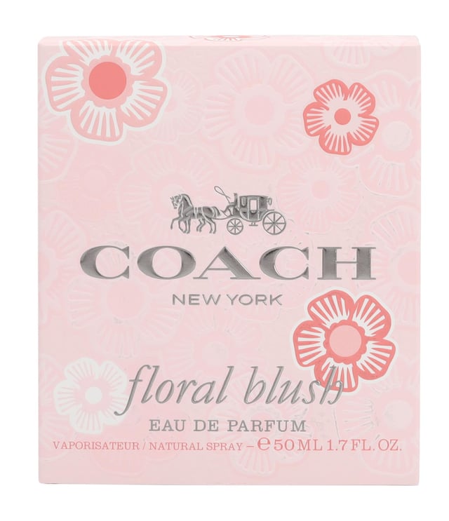 Coach Floral Blush by Coach is a floral woody musk fragrance for women. Top notes: goji berries and grapefruit. Middle notes: peony and peach. Base notes: musk and white wood. Coach Floral Blush was launched in 2019.