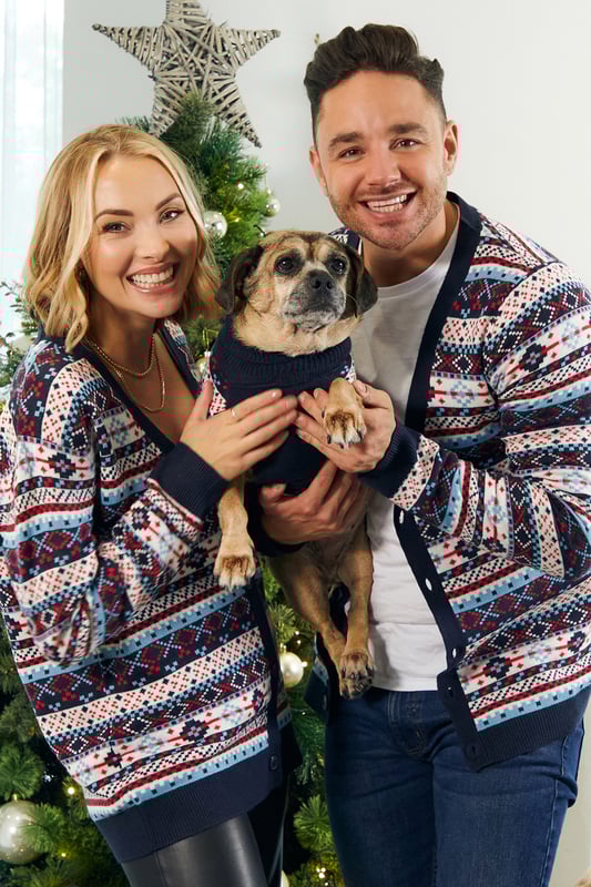 Festive cardigan top