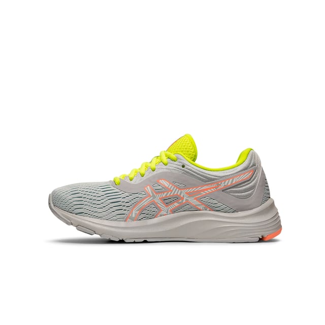 Introducing the GEL-PULSE™ 11 LS women's performance road running shoe by ASICS. Boasting the same innovative features as the original design, the GEL-PULSE™ 11 LS model includes LITE-SHOW™ technology reflecivity for avid runners to train safely day and night, come rain or Shine. It also comes equipped with GUIDANCE LINE™ technology whichboosts your natural gait efficiency with every stride - a must for long distance runners who aspire to go even further. Comfort is covered thanks to the presence of a full AMPLIFOAM™midsole. Luxuriously cushioned comfort is a reality every time you lace up the GEL-PULSE™ 11 LS model. But what about traction when running on the roads? The great news is that the outsole is just as impressive as the midsole - sporting a molded rubber outsole for improved grip on all road surfaces no matter how slippery. But that's not all. This men's running shoe also comes with GEL® technology in the rearfoot for injury prevention, absorbing shock before it has a chance to penetrate your joints. An airy mesh upper works in conjunction with an ORTHOLITE™ sockliner for refreshed, dry feet no matter how far you go.