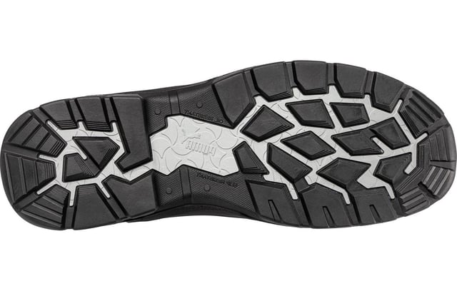 The PUMA Cascades Mid S3 Safety Work Boots offer the ideal blend of protection and all-day comfort for demanding work environments. Equipped with a durable CompositeCap and flexible FAP midsole, these boots provide top-tier protection without sacrificing flexibility. The greased full-leather upper combined with non-metallic CORDURA ensures rugged durability, while the BreathActive functional lining keeps your feet cool and dry. Featuring an evercushion footbed for superior comfort, the rubber sole with SCRUFF CAPS offers 300C heat resistance and an EVER.FLEX decoupling point for optimised movement. Designed for professionals who need safety, durability, and comfort in every step.
-Greased full-leather upper with non-metallic CORDURA for durability
-BreathActive lining keeps feet cool and dry
-Evercushion footbed for comfort
-Rubber sole with SCRUFF CAPS and 300C heat resistance
-CompositeCap and FAP midsole for protection and flexibility