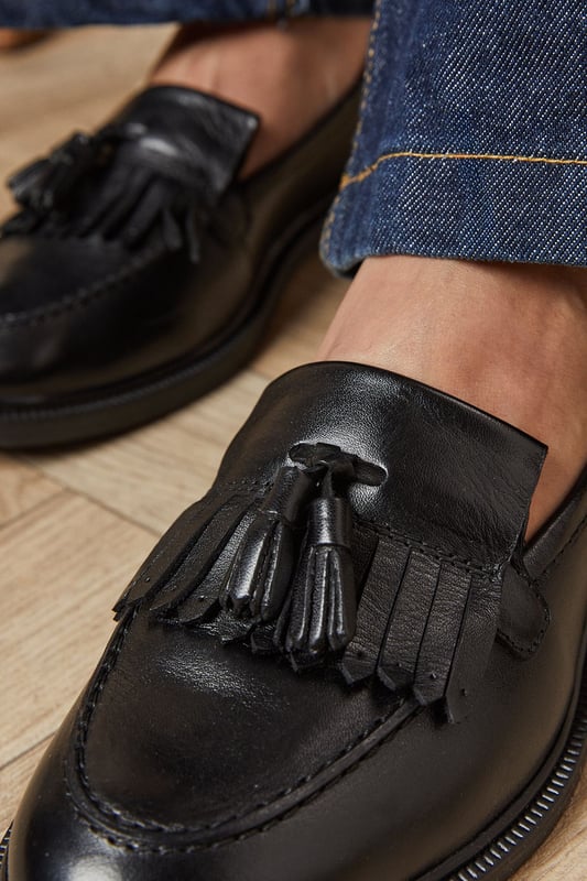 Leather Brighton Tassel Loafer
