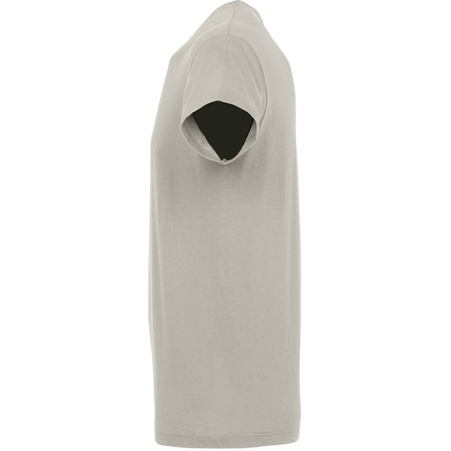 Taped back neck. Rib neckline. Tubular body. Twin needle stitching. Fabric weight: 150 gsm. Material: 100% semi-combed cotton. Chest (to fit): XS(35/36), S(36/38), M(38/40), L(41/42), XL(43/44), XXL(45/47), 3XL(47/49), 4XL(50/52).