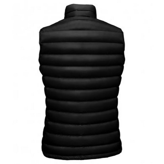 90% down/10% feather padding. Nylon outer. Polyamide lining. Showerproof. Stand up collar. Full length low profile zip with chin guard and inner zip guard. Two front zip pockets. Two inner pockets. Open hem. Packs in to an unbranded bag. Unbranded size label.