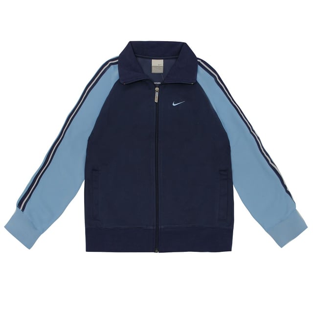 Nike Boys Track Top Zip Up Taped Jacket Navy 491393 410