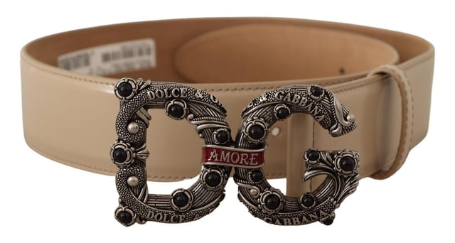 Authentic Dolce & Gabbana Amore Leather Belt with Vintage  display picture 1