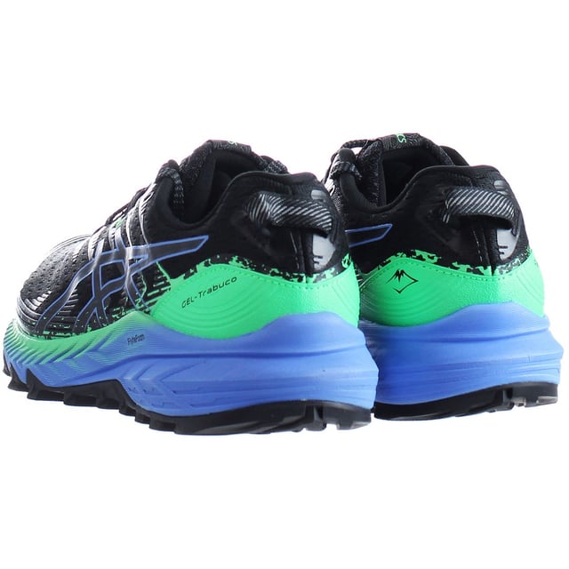 La zapatilla GEL-TRABUCO™ 10 es un diseño de trail versátil que ofrece una durabilidad avanzada para carreras de trail y largas caminatas. Funcionales para mantener alejados los residuos del camino, estas zapatillas cuentan con una malla de ingeniería cerrada y detalles impresos en 3D en la parte superior. Su placa de protección contra rocas presenta una construcción flexible que protege tus pies de rocas afiladas y terrenos escarpados. La suela exterior está formada con tecnología ASICSGRIP™ y un dibujo técnico. Es funcional para ayudarte a experimentar una mejor tracción en diferentes superficies todoterreno.