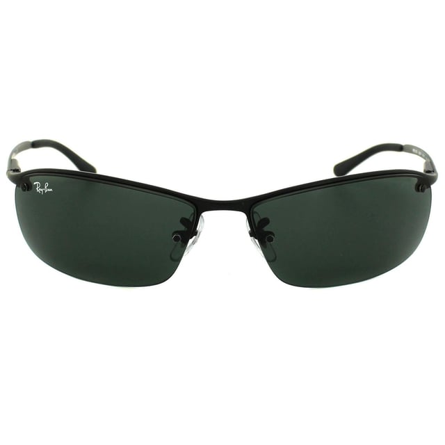Ray Ban Wrap Mens Matt Black Green Sunglasses RB3183