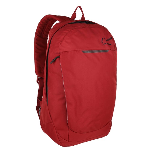 100% Polyester. Length: 45.5cm. Width: 29cm. Depth: 14.5cm. Adjustable Shoulder Strap, Key Clip, Padded Back Panel, Zip Pullers. Compartments: 1 Main Compartment. Pockets: 1 Internal Pocket, Stash Pocket. Sustainability: Made from Recycled Materials. Capacity: 18L.