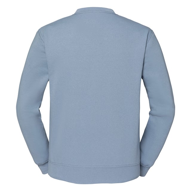 Material: 80% cotton/20% polyester. Cotton/elastane ribbed collar, cuffs and hem. Shoulder to shoulder taping. Cut out label. WRAP Certified Production.