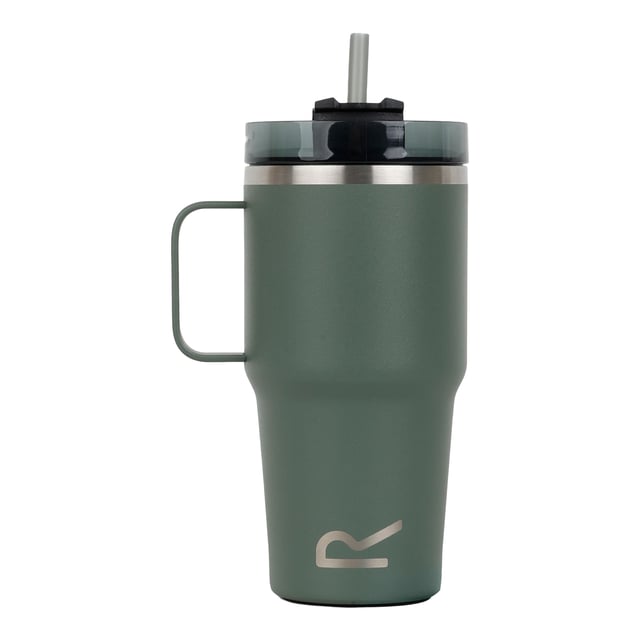 Material: Stainless Steel. Durable. Carry Handle, Double-Walled, Flip Up Straw, Hot Up To 6 Hours, Insulated, Keeps Drinks Cold For 12 Hours, Non-Slip Base, Rubber Base, Screw Top Lid, Spill-Proof Lid, Thermal. Design: Logo. Capacity: 0.6L.