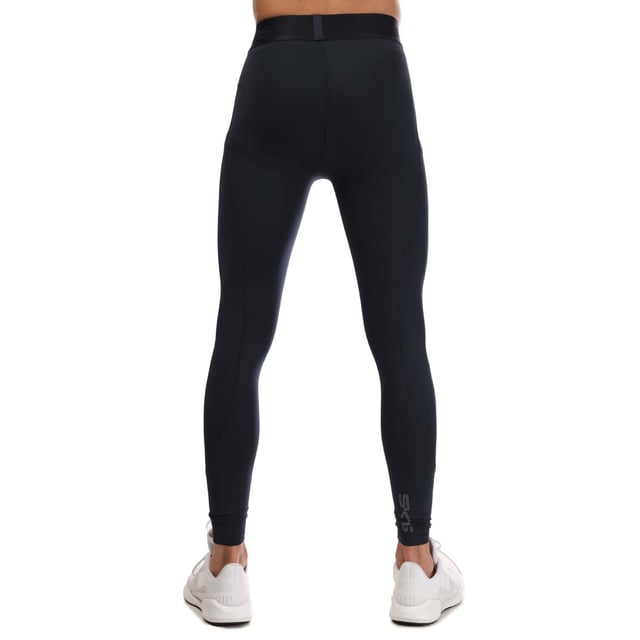 Mens Skins Series-2 Long Tights in navy.- Branded elasticated waistband.- Reflective outline logos.- Squat proof.- Great absorbency and wicking qualities.- 83% Polyester  17% Elastane.- Ref: SW00200019010