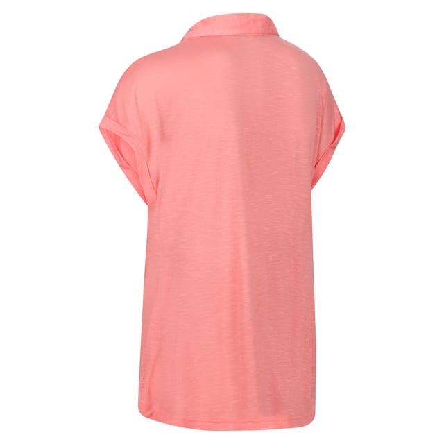 100% Viscose. Fabric: Jersey, Slub, Soft Touch. Design: Textured. Neckline: Collared. Hem: Shaped. Sleeve-Type: Short-Sleeved. Fabric Technology: Breathable, Durable, Lightweight, Moisture Wicking. Drop Shoulder. 130gsm. Sustainability: Made from Recycled Materials.