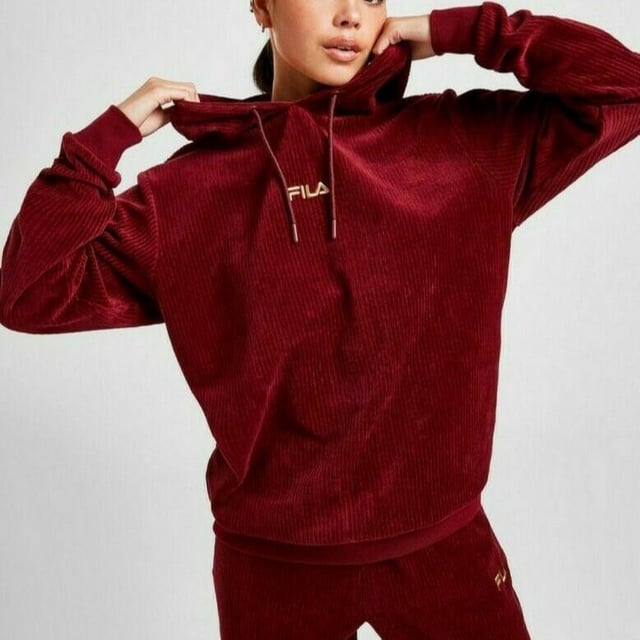 Burgundy and on sale gold filas