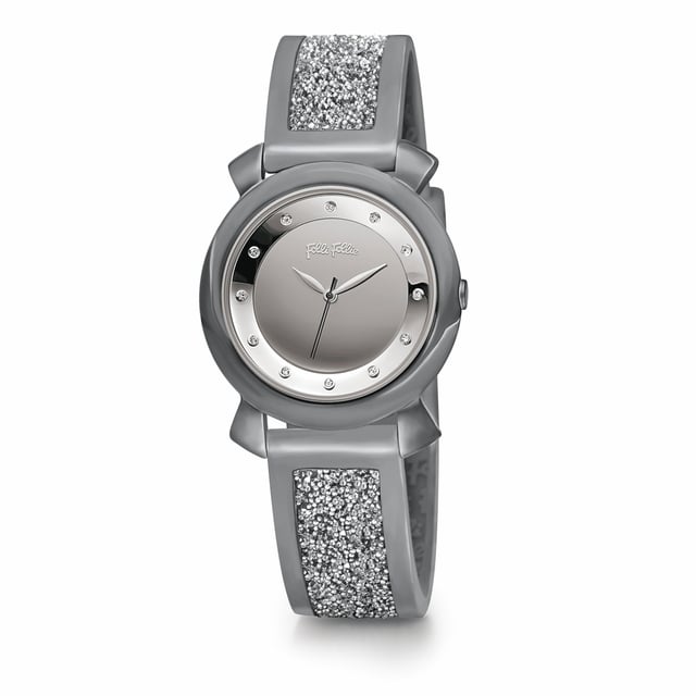 FOLLI FOLLIE WF15T013ZS Uhr Frau Quarz• Material: Edelstahl• Glas: Mineral• Armband: Leder• Farbe: Grau• Wasserbeständigkeit: 0 m (0 ATM)• Gehäusegröße: 28 mm