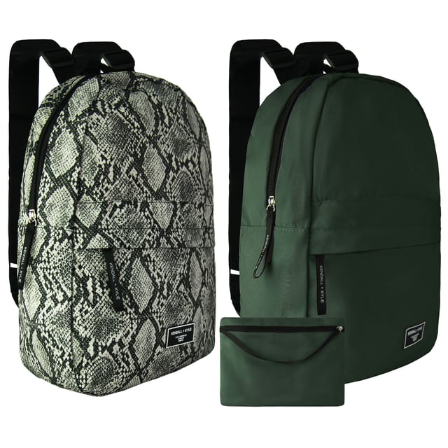 Kendall + Kylie 2-Pack Washable Beige/Green Backpack