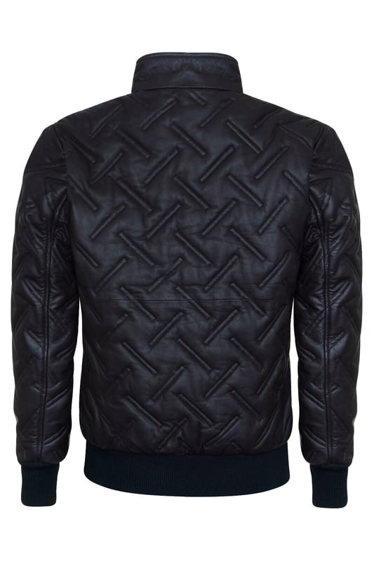 Introducing our highly anticipated Infinity Signature Range, representing two years of dedicated craftsmanship and innovation. Our latest offering, the leather bomber jacket, embodies luxury and functionality. Crafted from premium sheep nappa leather, its unique alternating diagonal quilt stitching ensures both style and warmth. The sleek UMZ zip extending to a stand collar adds a modern touch, while rib knit trimming on the hem and cuffs seals in warmth. With two zipped handwarmer pockets at the waist and three internal pockets in the satin-lined interior, including two zipped for security and one with a velcro tab for your mobile phone, convenience meets sophistication. Prepare to elevate your wardrobe with the epitome of elegance and quality. Key Design Features: Meticulous Craftsmanship and Innovation: Two years of dedicated craftsmanship and innovation have gone into creating this remarkable jacket.Premium Sheep Nappa Leather: Crafted from the finest sheep nappa leather for quality and durability.Sleek UMZ Zip and Rib Knit Trimming: The UMZ zip and rib knit trimming add style and ensure warmth.Multiple Pockets: Featuring multiple external and internal pockets for convenience and security.Luxurious Satin-Lined Interior: The satin-lined interior adds a touch of luxury, with thoughtful design elements for added functionality