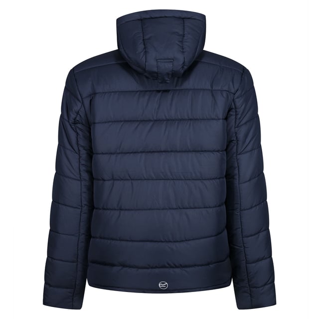 Gewebetechnik: Strapazierfähig, isolierend, Thermisch, Warmloft-Isolierung. Materialzusammensetzung (%): 100% Polyester. Gewebe: Ripstop-Gewebe. Design: Logo. Kontrastfarbener Reißverschluss, Wattiert. Mit Kapuze. Langärmlig. Kapuzenmerkmale: mit Kordelzug, angenähte Kapuze. Durchgehender Reißverschluss. Taschenart: Zwei Seitentaschen, 1 Brusttasche, Reißverschluss, 1 Innentasche. Bündchen: anpassbar, Klettverschlusslasche. Futterstoff: Verdeckter Reißverschluss. Material: Recycelbar.