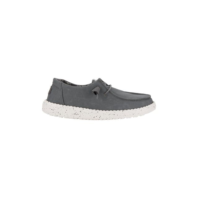 This washed canvas upper has the casual comfort and go-to appeal of a favourite sweatshirt. Stylishly reliable, and comfortably cool, the Wendy Canvas has flex support, speckled details and nine can't miss colours.