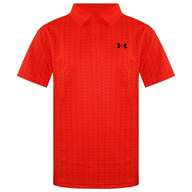 Under armour orange polo shirt hotsell