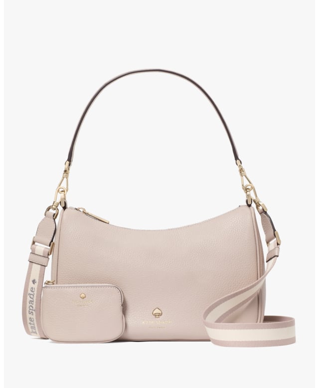 Emma Pebbled Leather Medium Shoulder Bag,  Length: 8.10 Cm,  Width: 27.00 Cm,  Height: 17.00 Cm