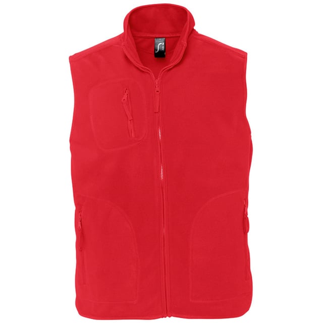 Pill-resistent. Onbeperkt. Kraag hoog bedekt met volledige rits. Twee zakken met rits aan de voorkant en een borstzak met rits aan de rechterkant. Polyester/elastan band aan kraag, armsgaten, zoom, schouders en ritsen. Gewicht van de stof: 320 gsm. Materiaal: 100% polyester. Borst (om te passen): S(36/38), M(38/40), L(41/42), XL(43/44), XXL(45/47), 3XL(47/49), 4XL(50/52), 5XL(53/55).