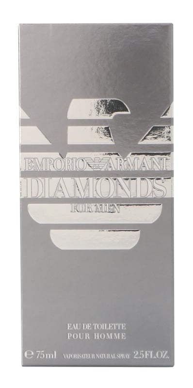 Emporio Armani design house launched Diamonds in 2008 as an original surprising addictive sharp and unique who conveys an image of a bold and elegant personality with enigmatic presence. Diamonds notes consist of Bergamot Guaiac Wood Vetiver Cedar Sz