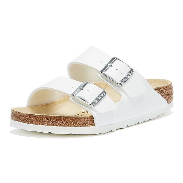 Mens Womens Birkenstock Arizona Birko Flor Sandals White