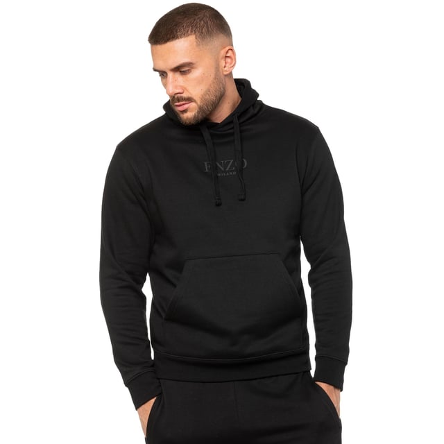 Enzo Mens Regular Pullover Hoodie. Ideal für Freizeit- und Arbeitskleidung, lange Ärmel und Taschen, halten Ihren Körper warm und bequem, dieser lange Hoodie deckt Ihren Körper gut ab, erhältlich in 5 Farben. 50% Baumwolle 50% Polyester. Maschinenwaschbar.