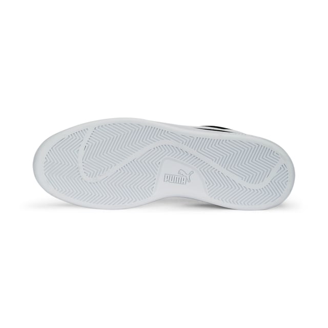 PRODUCT STORY: The tennis-inspired Smash is back and better than ever, featuring its classic silhouette, with long, clean lines, and an updated padded collar and sockliner. FEATURES & BENEFITS: LWG: The leather sourced in this product comes from environmentally responsible leather manufacturing and is audited and certified via the Leather Working Group protocol; SOFTFOAM+: Step-in comfort sockliner designed to provide soft cushioning thanks to its extra thick heel.DETAILS: Suede upper; Updated eyestay design; Stitched-through and padded collar; Lace closure for a snug fit; PUMA No. 1 Logo on tongue; PUMA No. 2 Logo on quarter; PUMA Formstrip on medial and lateral sides; PUMA Cat Logo on heel; Lining: Textile; Outsole: Rubber; Upper: Leather; Sockliner: Textile.