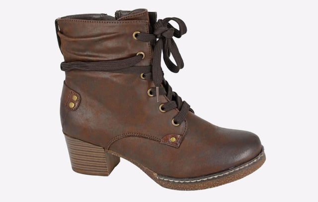 The Cipriata Aleandra Women's Ankle Boots are crafted to offer both elegance and practicality. These boots feature a sleek synthetic upper with refined detailing, such as subtle stitching or decorative elements. The design typically includes a comfortable low or mid-height heel and a side zip for easy access. Ideal for versatile wear, they can be paired with everything from casual jeans to more formal outfits, making them a chic and functional addition to any wardrobe. - Synthetic upper - Lace and zip closure - Cushioned footbed - Raised heel - Durable rubber outsole - Cipriata branding