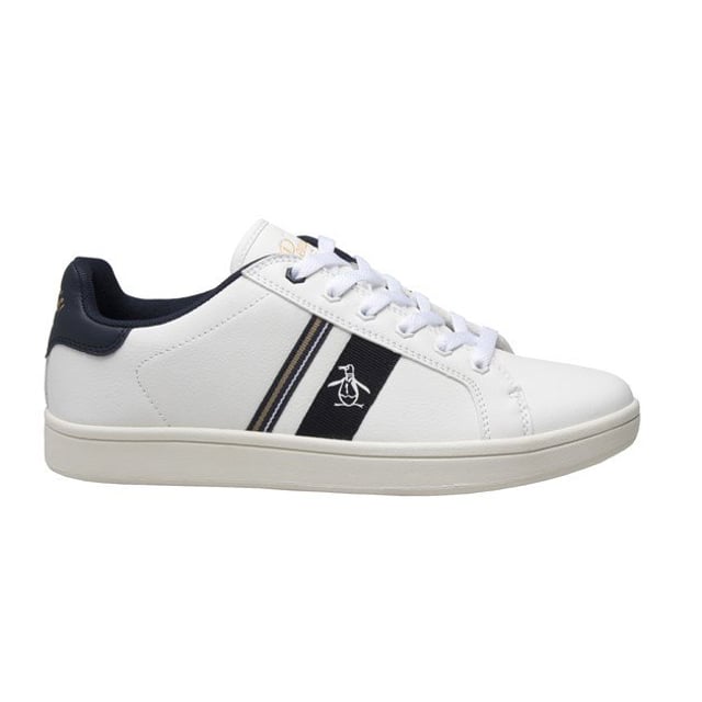 Freshen Up Ihre Trainer-Stil mit dem Steadman Retro Herren-Trainer von Classic Brand Penguin. Die Smart Off-white Ober ist mit Navy Detaillierung und die ikonische Branding beendet.