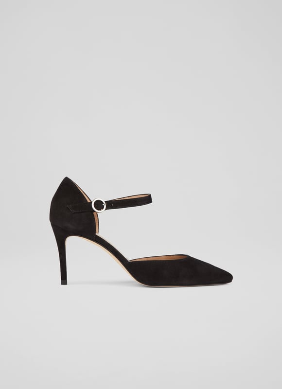 Lk bennett black court shoes on sale