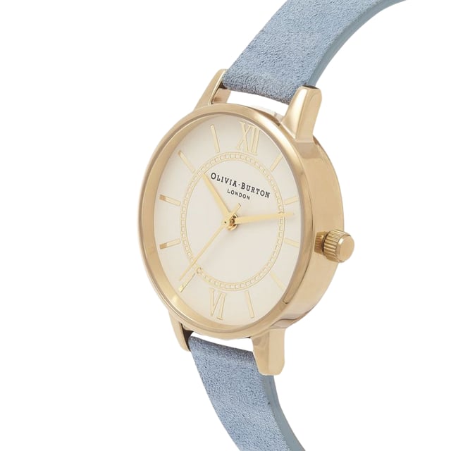 Olivia Burton OB16WD82 - Herrenuhr Quarz aus Edelstahl• Material: Edelstahl• Glas: Mineral• Armband: Kunstleder• Farbe: Gold• Wasserbeständigkeit: 10 m (1 ATM)• Gehäusegröße: 30 mm