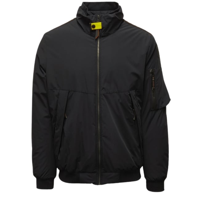 Blijf warm en stijlvol in de Parajumpers Black Jacket. Op deze luxe jas is de merkbadge op de linkermouw te zien. Geef stijl niet op voor comfort - maak een statement!, Merkpatch-logo op de linkermouw, 58% Polyamide, 33% Polyester, 9% Elastaan, Voering: 100% Polyamide, Vulling: 100% Polyester, Ritssluiting, Elastische tailleband en Mouwen, ritssluiting, zwarte jas