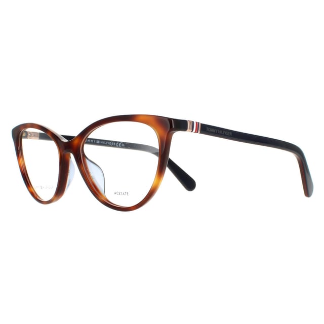 Tommy Hilfiger Cat Eye Womens Havana TH 1775  TH 1775 are a elegant cat eye style crafted from lightweight acetate. The Tommy Hilfiger branding features on the slender temples for authenticity.