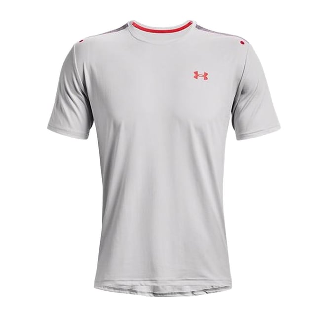 This shirt is meticulously crafted to offer exceptional comfort, freedom of movement, and a stylish look, making it the ideal choice for tennis players of all levels. The crisp white color adds a touch of sophistication to your tennis attire, helping you stand out on the court.

Key Features:

 Innovative Rush Technology:  This tennis t-shirt is equipped with Under Armour's Rush technology, which harnesses the energy of your body to enhance endurance and performance. It helps you push your limits and perform at your best.

Moisture-Wicking Fabric:  The moisture-wicking fabric efficiently draws sweat away from your skin, keeping you dry and comfortable during intense matches.

Breathable Design:  The shirt features a breathable design that promotes airflow and ventilation, preventing overheating on the court.

Enhanced Mobility:  With a tailored fit and stretchy fabric, this shirt provides the freedom of movement necessary for executing powerful shots and quick maneuvers on the tennis court.

Crew Neck:  The classic crew neck design offers a comfortable and non-restrictive fit, allowing you to focus on your game.

Under Armour Logo:  The Under Armour logo is prominently displayed on the chest, symbolizing the brand's commitment to quality and performance.

Durable Construction:  Under Armour is renowned for its durable and high-quality products, ensuring that this tennis t-shirt can withstand the rigors of tennis matches.

Easy Care:  This shirt is machine washable for convenient and hassle-free cleaning, saving you time and effort.
