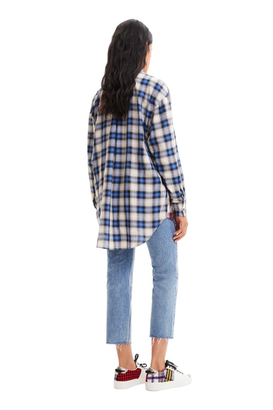 Marca: Desigual   Género: Mujer   Tipo: Camisas   Color: Azul   Patrón: Cuadros   Cuello: Clásico   Cierre: Botones   Temporada: Otoño/invierno