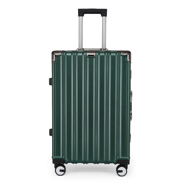 Discover the perfect blend of elegance, durability, and convenience with our Strong Hardshell Emeald Green Suitcases. Designed with a stunning finish, this luggage set is crafted for the modern traveler, offering strength and sophistication for all your journeys.

Features:
Premium Polycarbonate Shell: Lightweight yet tough, delivering exceptional protection against wear and tear.
Reinforced Aluminum Frame: Adds durability and structural integrity, ensuring long-lasting performance.
Dual Integrated Locks: Secure your belongings with two built-in combination locks for added peace of mind.
8 Smooth Dual Wheels: Provides effortless 360° maneuverability, making navigation through airports and busy streets a breeze.
Ergonomic Telescopic Handle: Designed for comfortable handling and ease of use.
Stylish Interior: Fully lined with elasticated straps, zippered compartments, and mesh dividers for organized packing.
Available Sizes and Specifications:
Cabin:
Dimensions: 36 x 24 x 56 cm
Weight: 2.70 kg
Capacity: 42L
Medium:
Dimensions: 43 x 28 x 65.5 cm
Weight: 4.00 kg
Capacity: 70L
Large:
Dimensions: 51 x 32 x 76 cm
Weight: 5.00 kg
Capacity: 110L
The timeless design ensures elegance while making your luggage easy to spot. Whether traveling light with the cabin size or packing for a long trip with the medium and large, this set is tailored to suit all your travel needs.

- Note: Please select preferred size. Sizes sold individually, not in sets.
