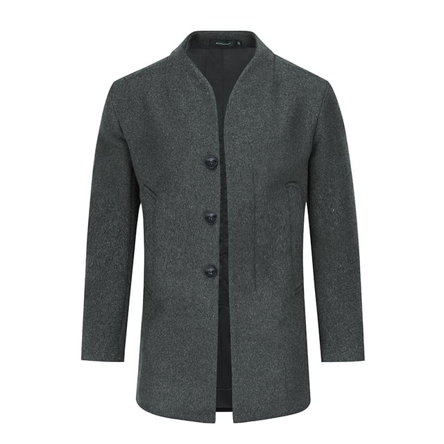 [Materialpflege] HOCHWERTIGES MATERIAL – 50 % Wolle, 50 % Polyester. Es ist bequem, atmungsaktiv, weicher, glatter, leichter zu waschen und behält die Form. Es atmet frei und nimmt Schweiß auf. WASCHEN – Chemische Reinigung wird empfohlen; Handwäsche ist möglich, jedoch mit kaltem Wasser. VIELSEITIGER ANLASS – Es eignet sich für viele Anlässe, wie den Alltag, Geschäftstreffen, modische Partys, jeden großen Feiertag usw. [Paket] 1 * Mantel