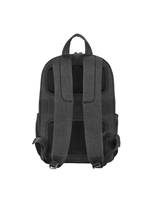 Unisex rugzak met ritssluiting. twee open binnenzakken. één voorkant met ritssluiting en twee open zijvakken met externe vakken. ontbrekende schouderband.  Handvat van gerecycled polyethyleentereftalaat. een binnencompartiment.  extern materiaal. polyester binnenkant. Afmetingen: 29x42,5x14 cm. Modeproduct