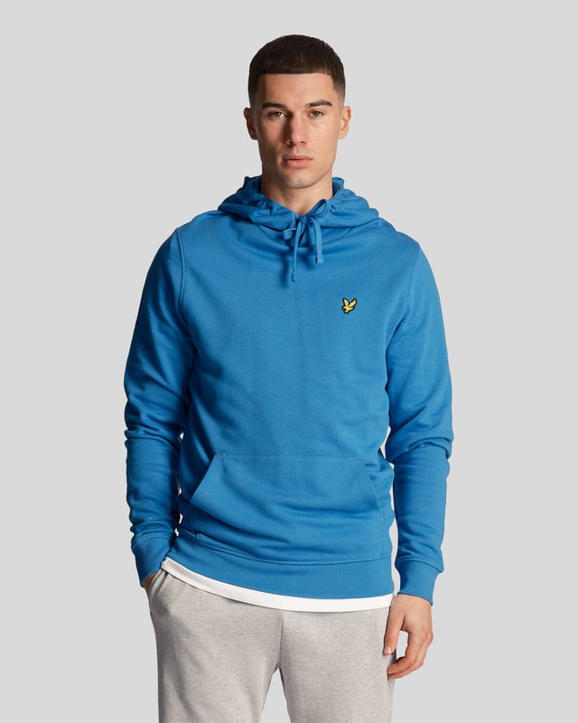 Our pullover hoodie is embroidered with our iconic golden eagle logo at the chest but everything else has been kept simple. It's made from loopback cotton-jersey for a relaxed fit and has a roomy pouch pocket.- Hood with drawstring fastening 
- Long sleeves 
- Front pouch pocket
- Composition: 100% cotton