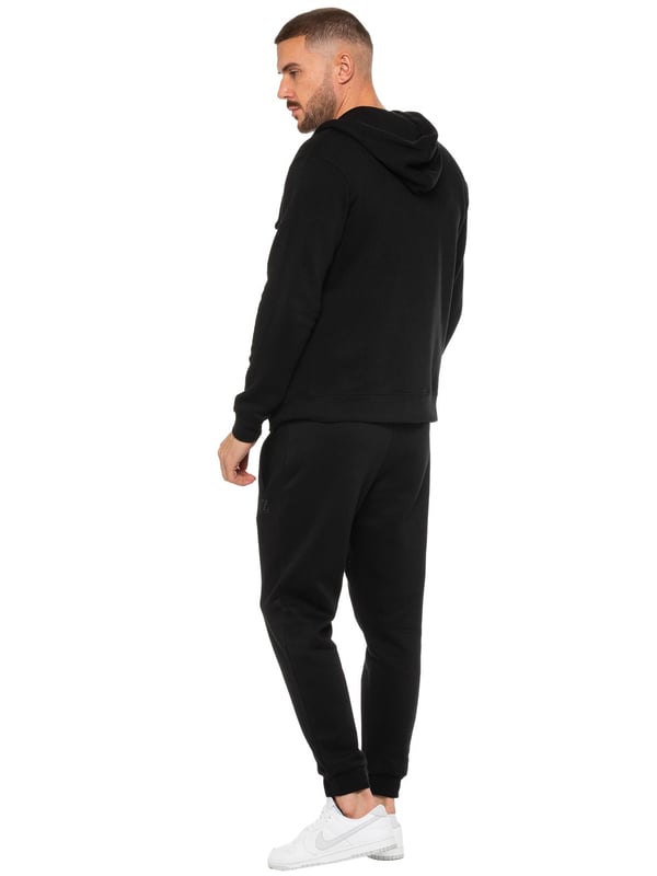 Enzo Mens Zip Hoodie Tracksuit Set. Regular Fit, Long Sleeve Zip Hoodie. Cuffed Wrists, Adjustable Drawstrings. Features EZ Logo On Joggers. Regular Fit, Cuffed Joggers. Elasticated Waistband With Adjustable Drawstring. Features 2 Side Slash Pockets & Single Welt Back Pocket. Ideal to use for Casual and Work wear.