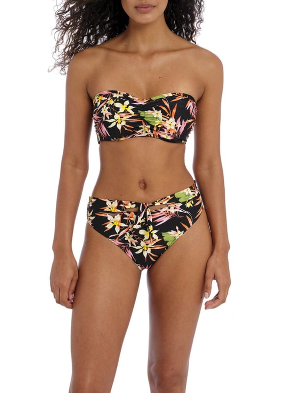 Captiva Sunset High-Waist Folded Band Transformable Hipster-Black-Large main image 1