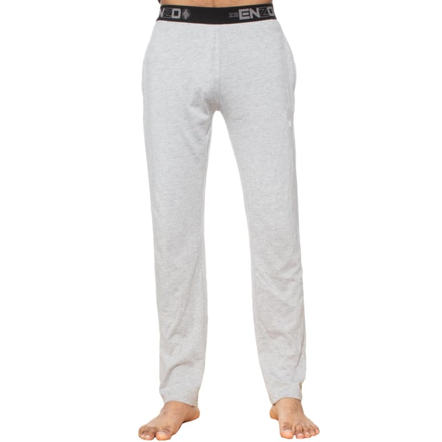 These Regular fit EZLP585 Lounge pants feature 2 side pockets with elasticated waist for comfort, cotton blend for superior comfort, minimal design for classy look.