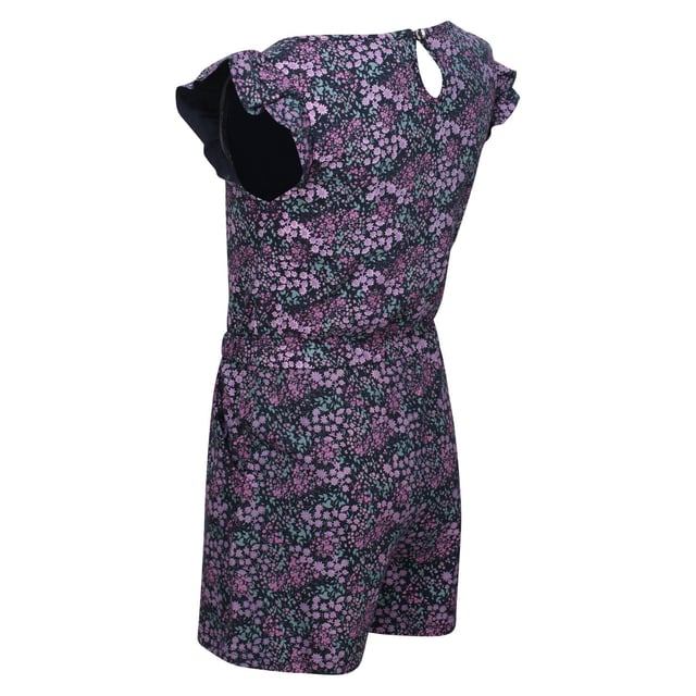 The Dasie kids' playsuit dress from Regatta is soft, breathable and stylish - perfect wear for kids. The kids' playsuit is made with soft Coolweave cotton that's naturally breathable to keep them comfortable and fresh. The dress comes with a fun design and an elasticated waistband. There are side pockets for a relaxed look. It's ideal for sunny days at the beach. Material: 100% Cotton. Ref: RKD012YHB.