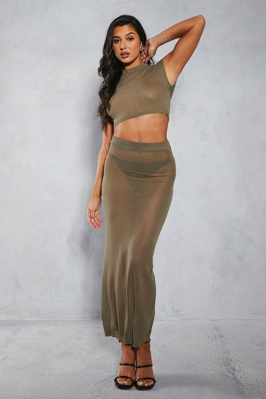 Sheer top and skirt 2025