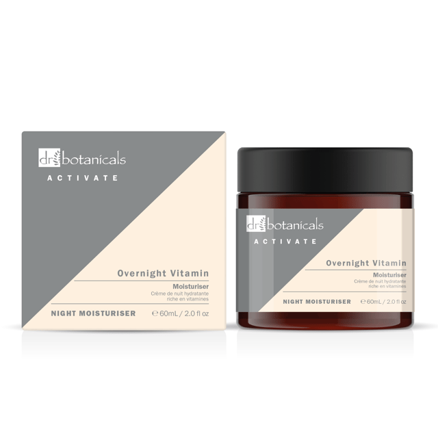 - Hydrates and nourishes the skin with natural ingredients
- Improves skin texture and smoothness
- Leaves the skin radiant and dewy

Dr Botanicals Activate Overnight Vitamin Moisturizer is a clean beauty formula that combines natural ingredients like cucumber fruit extract and artichoke seed oil to hydrate and nourish the skin. This moisturizer helps to improve skin texture, smoothness, and overall skin health, leaving you with a radiant and dewy complexion.