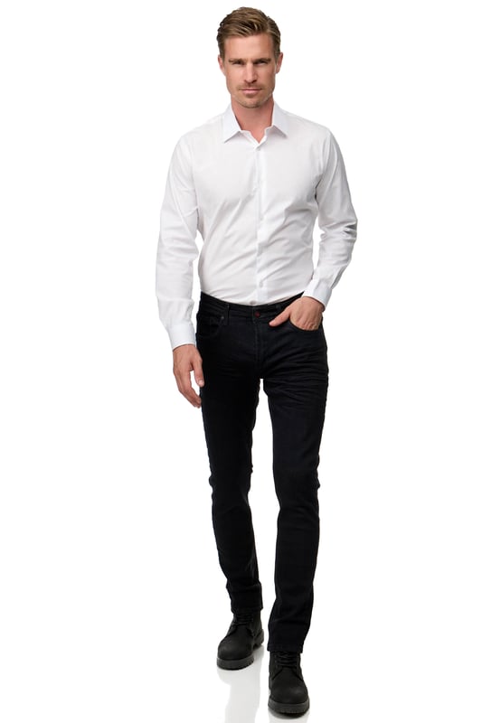 Overhemd Slim Fit von Rusty Neal in der farbe Weiss.