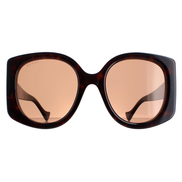 Gucci Round Womens Dark Havana Brown GG1257S