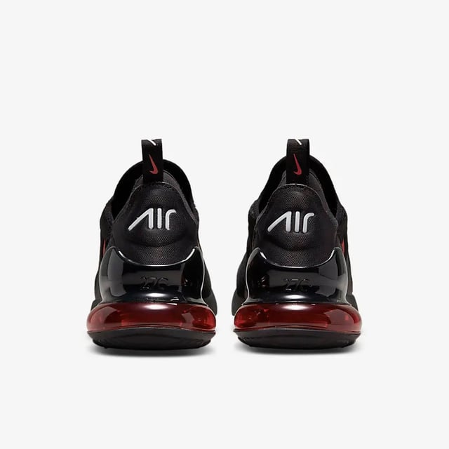 Nike Air Max 270 Trainers, Black/White/University Red